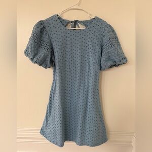 Free people Apricot Rose Mini Dress Blue size L